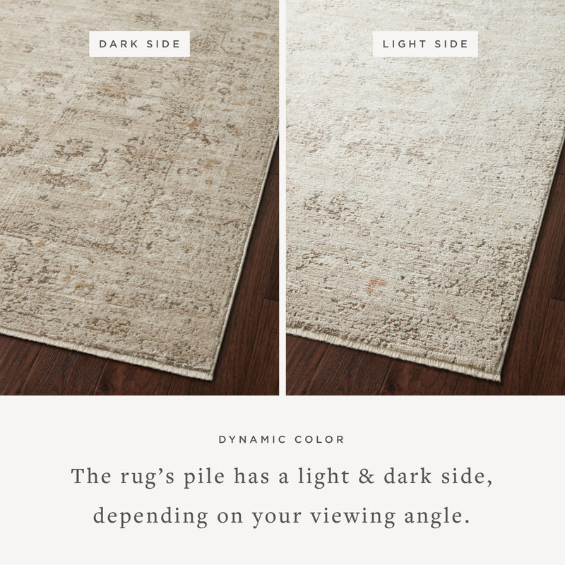 Sonnet Collection Rug in Sand / Taupe Beige sample Power-Loomed Polypropylene/Polyester