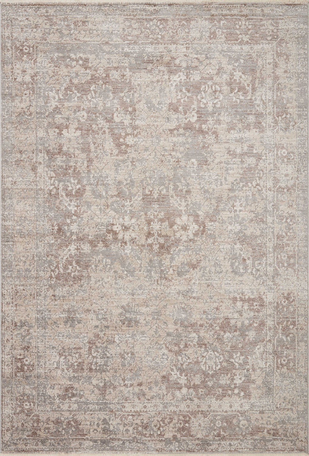 Sonnet Collection Rug in Silver / Natural Gray sample Power-Loomed Polypropylene/Polyester