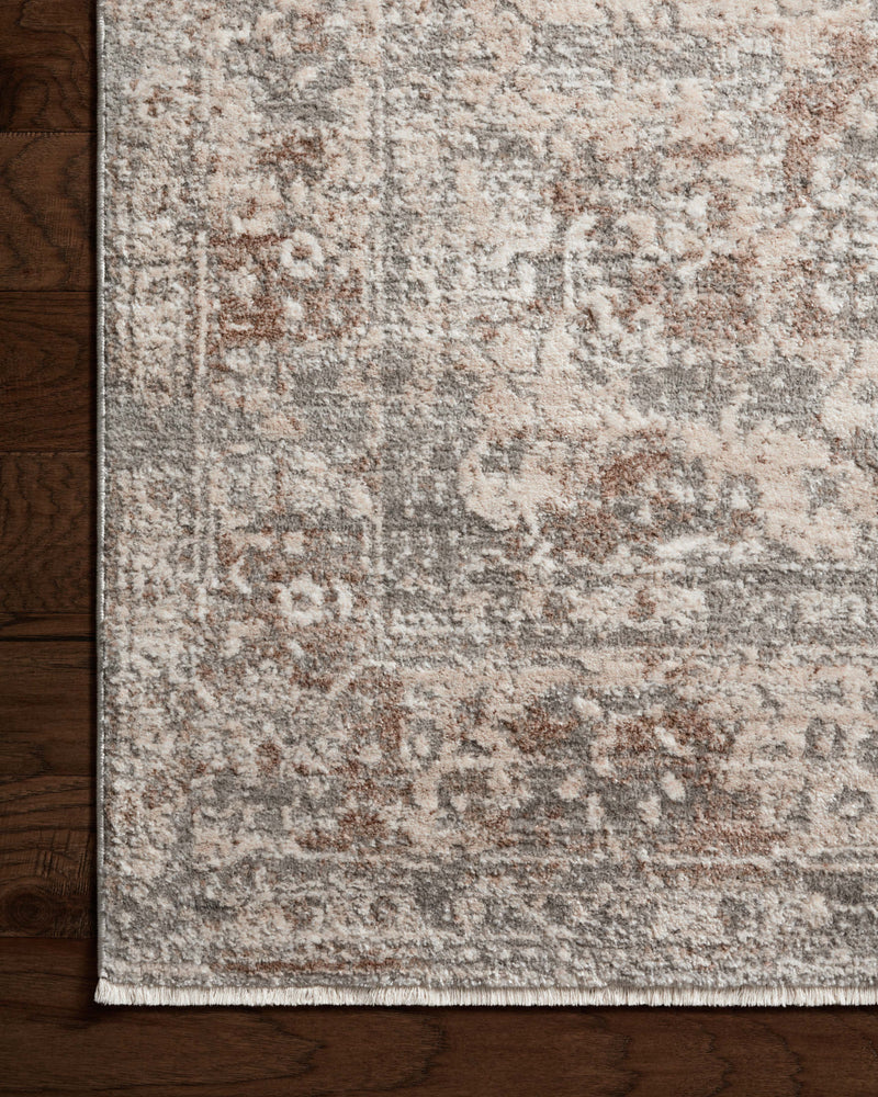 Sonnet Collection Rug in Silver / Natural Gray sample Power-Loomed Polypropylene/Polyester