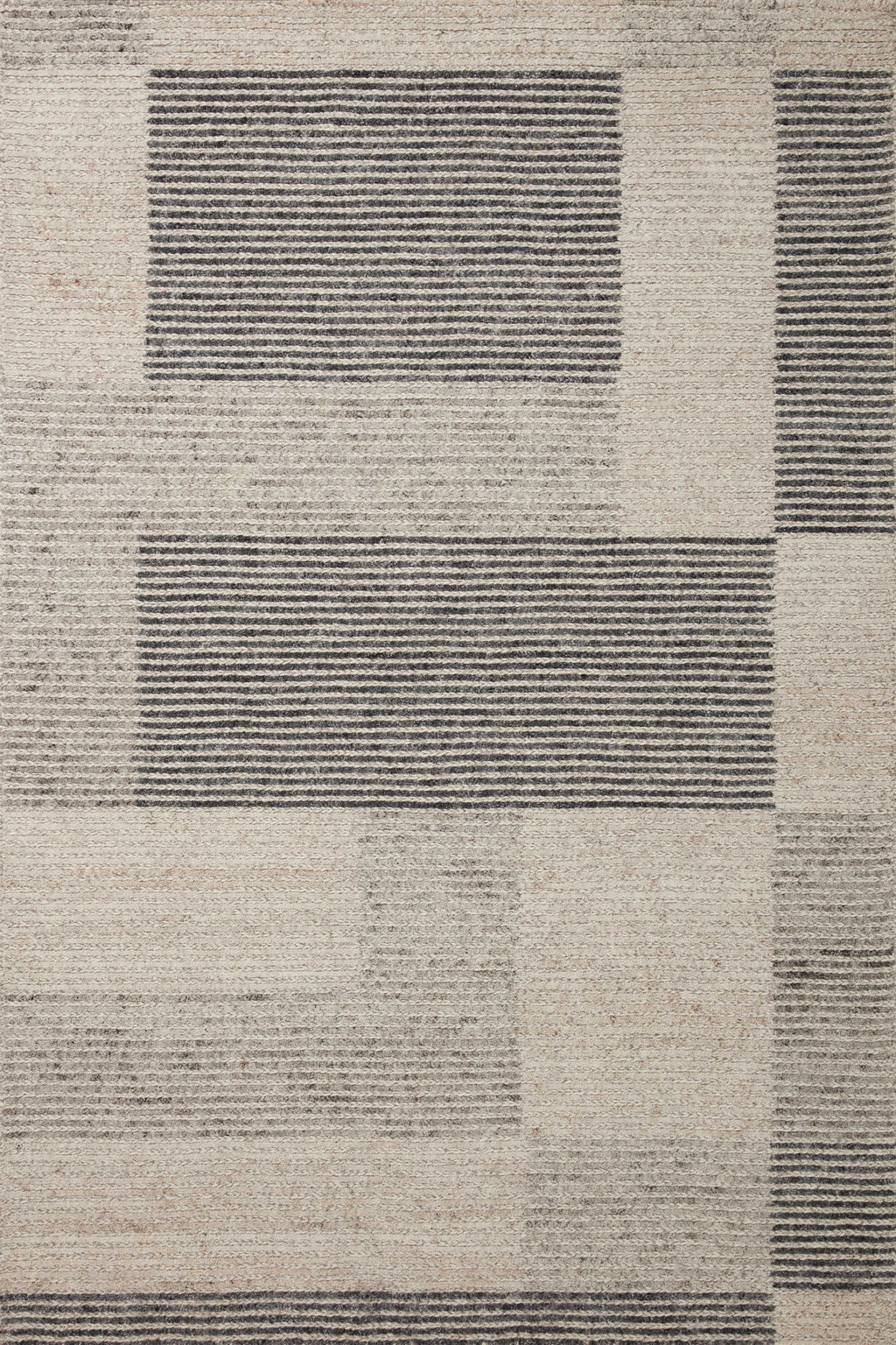 Loloi Stiles Dove / Ink 2'-3" x 3'-9" Accent Rug Brown Accent Hand-Tufted Wool