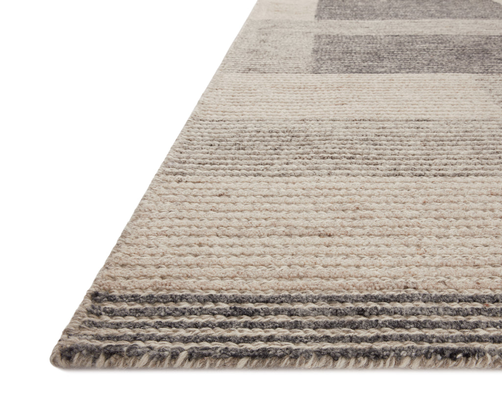 Loloi Stiles Dove / Ink 2'-3" x 3'-9" Accent Rug Brown Accent Hand-Tufted Wool