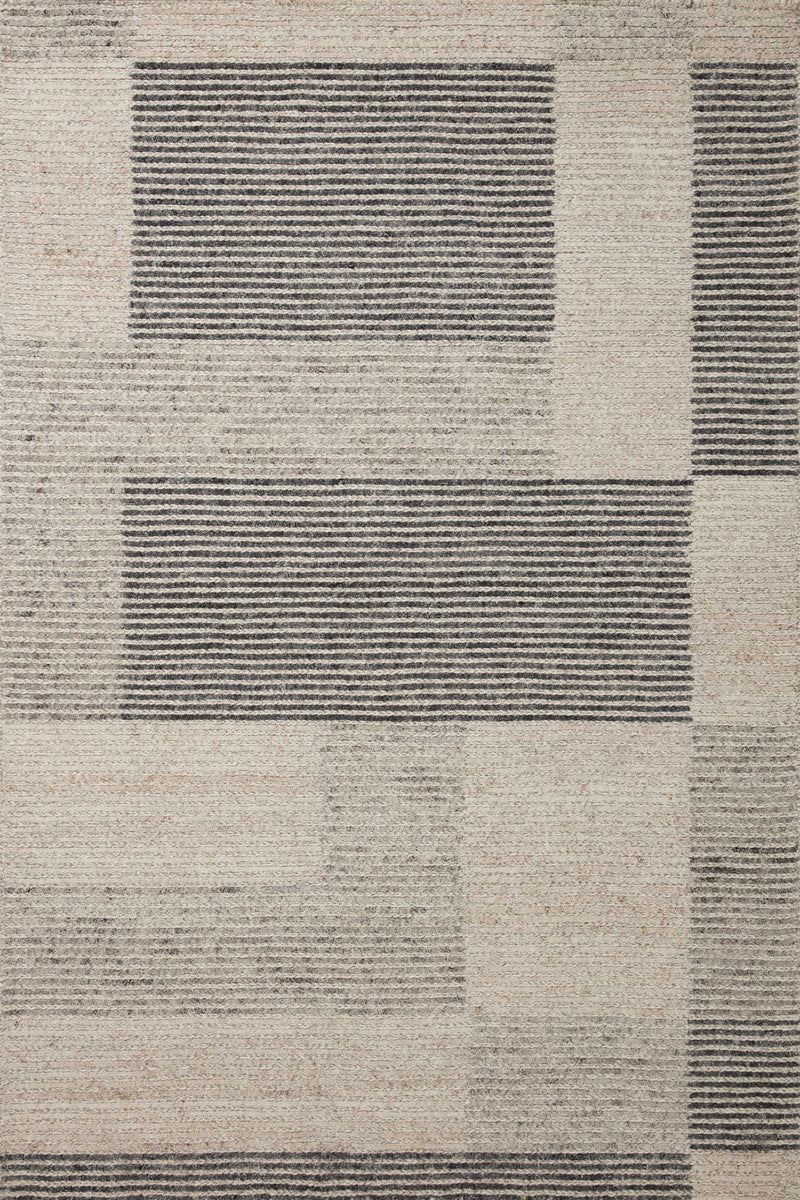 Loloi Stiles Dove / Ink 2'-3" x 3'-9" Accent Rug Brown Accent Hand-Tufted Wool
