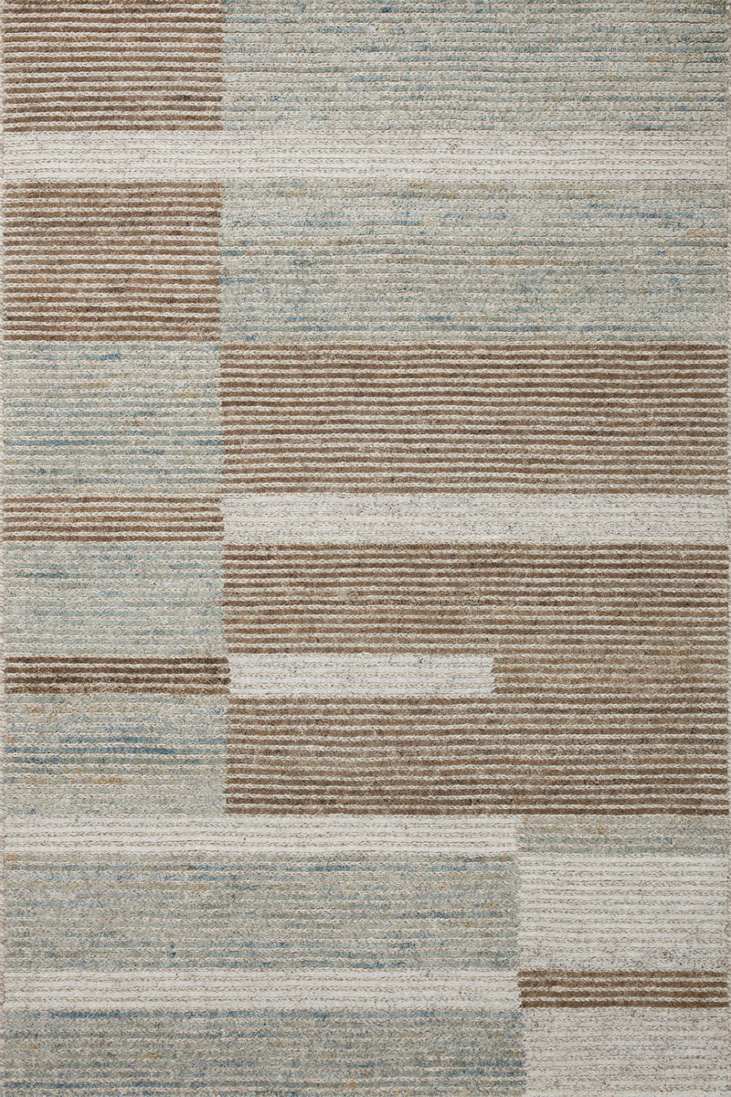 Loloi Stiles Tobacco / Lagoon 2'-3" x 3'-9" Accent Rug Beige Accent Hand-Tufted Wool