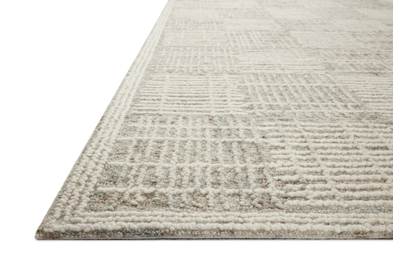 Loloi Tallulah Mist / Ivory 2'-0" x 5'-0" Accent Rug Beige Accent Hand-Tufted Wool