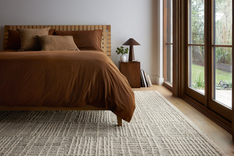 Loloi Tallulah Mist / Ivory 2'-0" x 5'-0" Accent Rug Beige Accent Hand-Tufted Wool