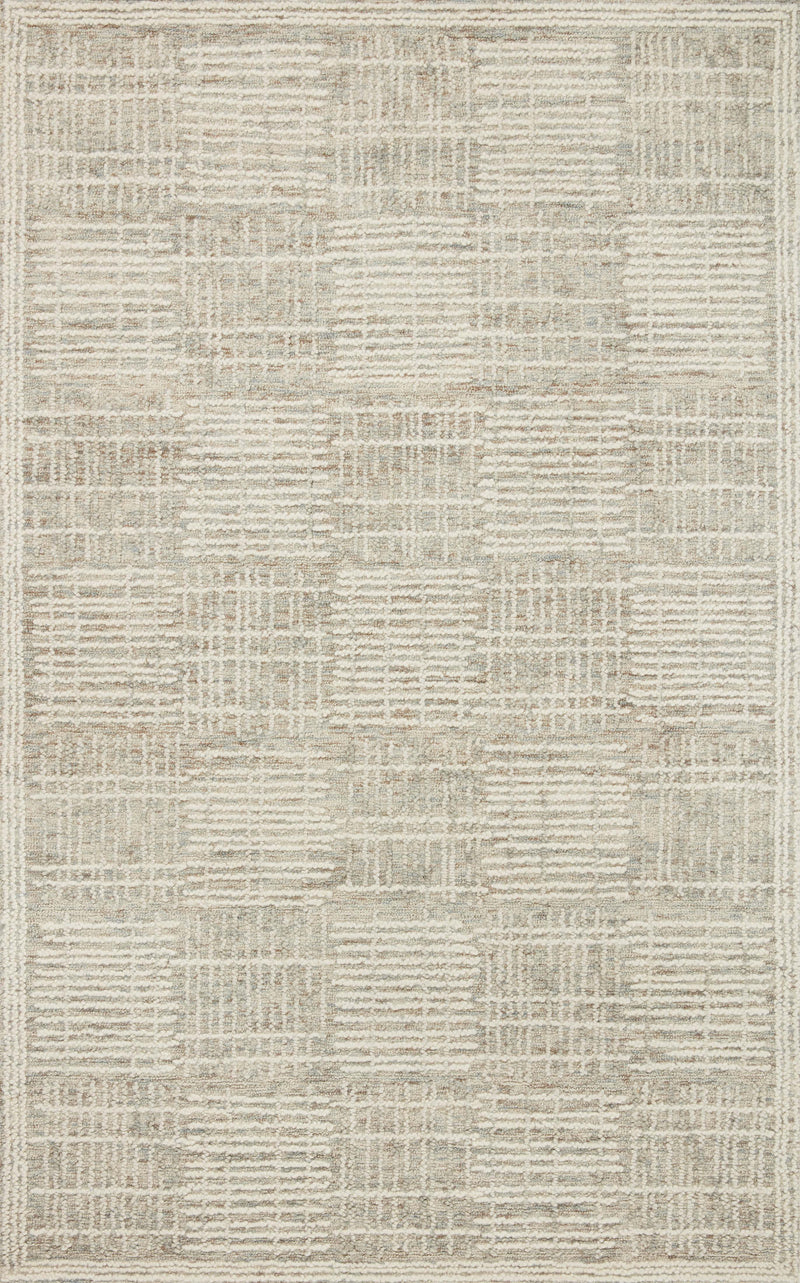 Loloi Tallulah Mist / Ivory 2'-0" x 5'-0" Accent Rug Beige Accent Hand-Tufted Wool
