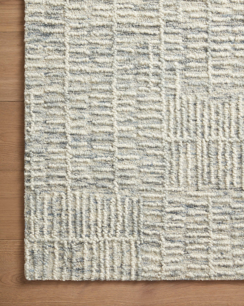 Loloi Tallulah Sky / Ivory 2'-0" x 5'-0" Accent Rug Blue Accent Hand-Tufted Wool