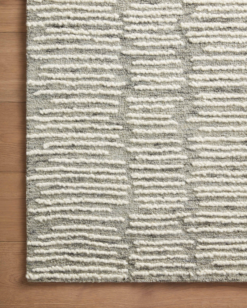 Loloi Tallulah Stone / Ivory 2'-0" x 5'-0" Accent Rug Gray Accent Hand-Tufted Wool