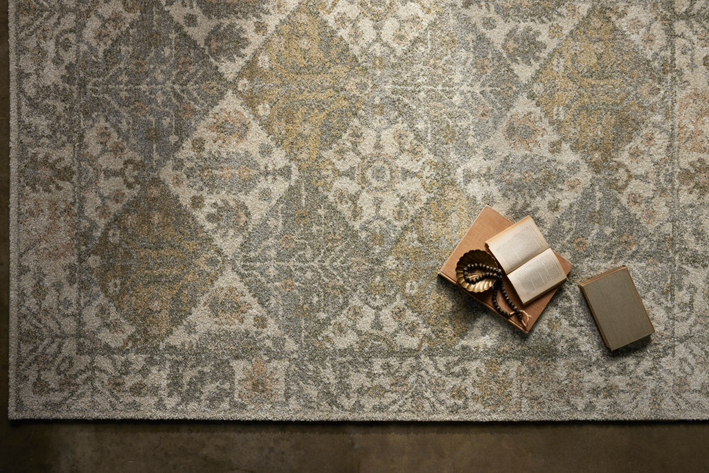 Loloi Tamryn Beige / Multi 2'-7" x 4' Accent Rug Beige Accent Power-Loomed Polypropylene