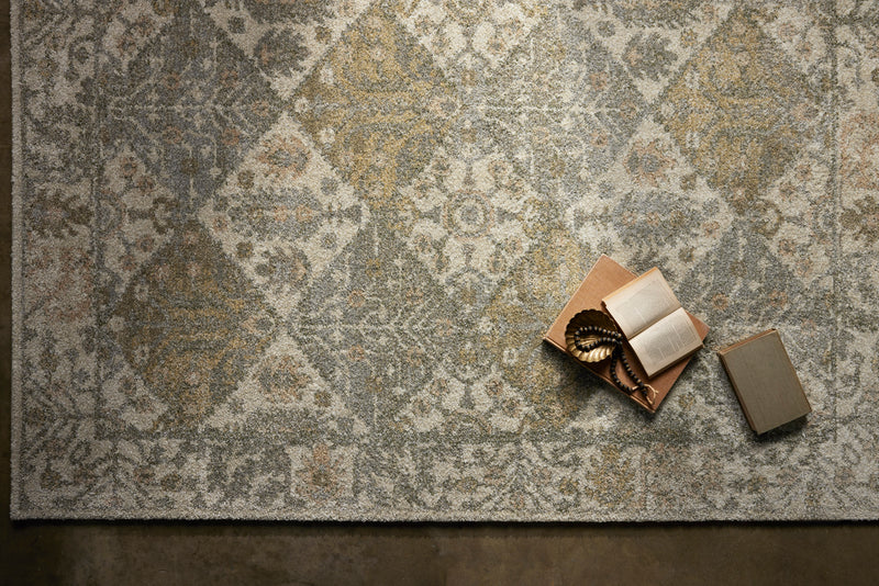 Loloi Tamryn Beige / Multi 2'-7" x 4' Accent Rug Beige Accent Power-Loomed Polypropylene