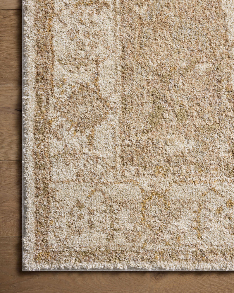 Loloi Tamryn Natural / Blush 2'-7" x 4' Accent Rug Beige Accent Power-Loomed Polypropylene