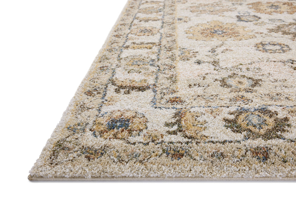 Loloi Tamryn Ivory / Multi 2'-7" x 4' Accent Rug Ivory Accent Power-Loomed Polypropylene