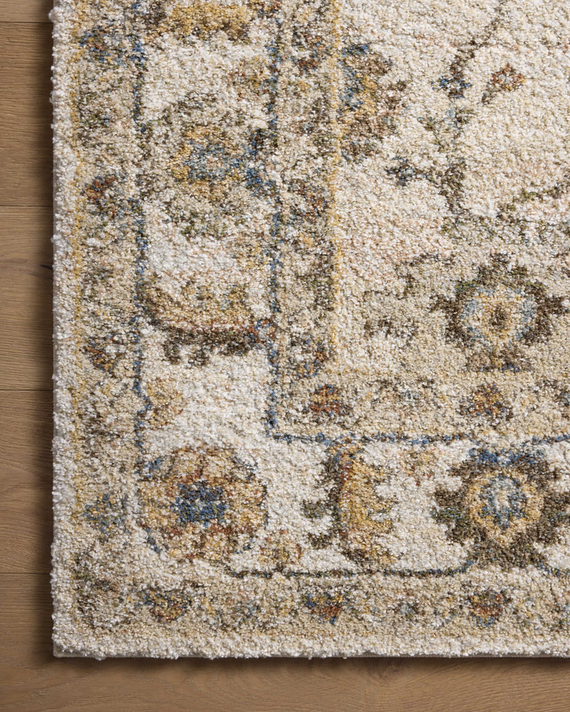 Loloi Tamryn Ivory / Multi 2'-7" x 4' Accent Rug Ivory Accent Power-Loomed Polypropylene