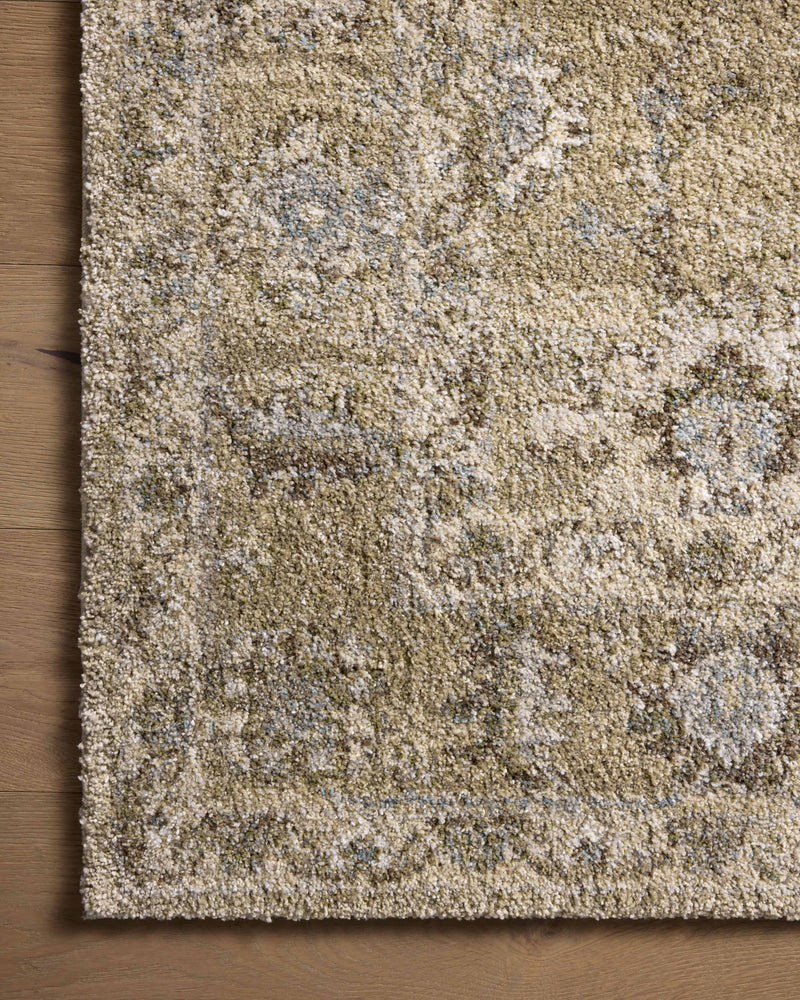 Loloi Tamryn Sage / Stone 2'-7" x 4' Accent Rug Green Accent Power-Loomed Polypropylene