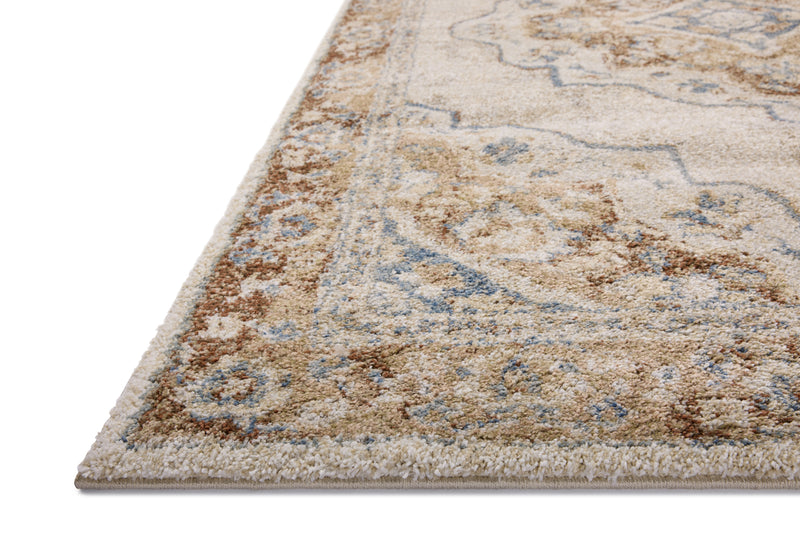 Loloi Tamryn Natural / Multi 2'-7" x 4' Accent Rug Beige Accent Power-Loomed Polypropylene