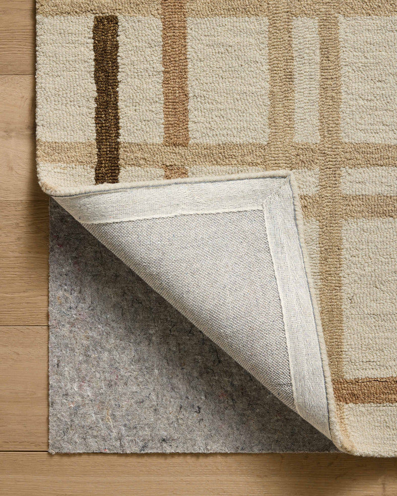 Magnolia Home by Joanna Gaines x Loloi Waylon Rug in Natural / Bark Beige Accent Hand-Tufted Wool