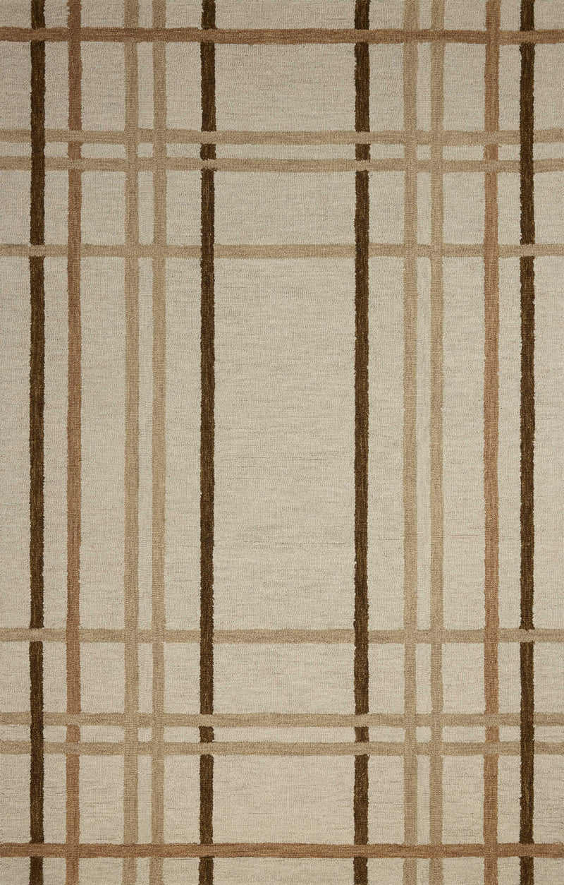 Magnolia Home by Joanna Gaines x Loloi Henley Rug in Ivory / Brown