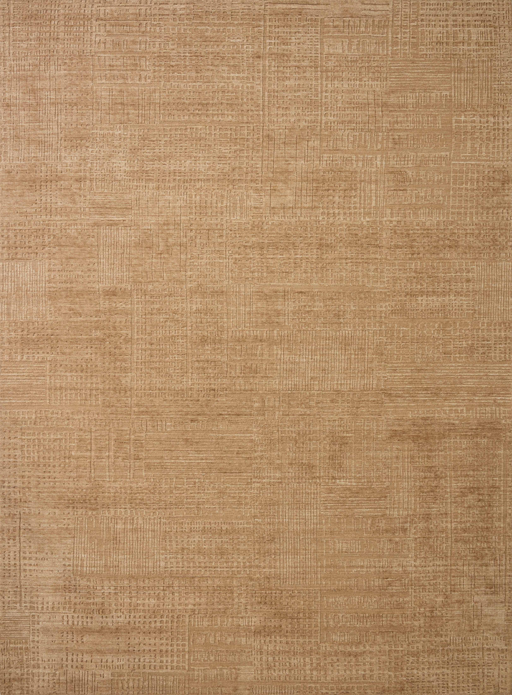 Loloi Woods Sand 18" x 18" Sample Rug Beige sample Hand-Woven Rayon/Wool