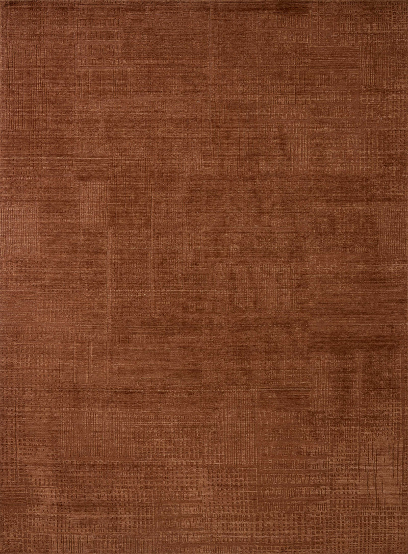 Loloi Woods Spice 2'-6" x 8'-6" Runner Rug Red Runner Hand-Woven Rayon/Wool