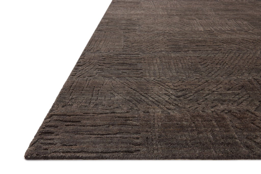 Loloi Woods Granite 18" x 18" Sample Rug Gray sample Hand-Woven Rayon/Wool