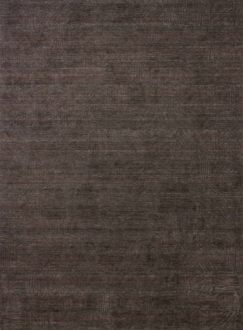 Loloi Woods Granite 18" x 18" Sample Rug Gray sample Hand-Woven Rayon/Wool
