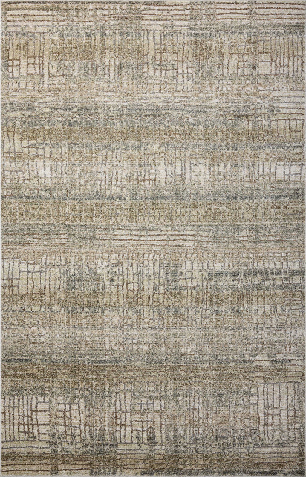 Loloi Wyatt Lagoon / Natural 2'-6" x 4'-0" Accent Rug Blue Accent Power-Loomed Polypropylene/Polyester