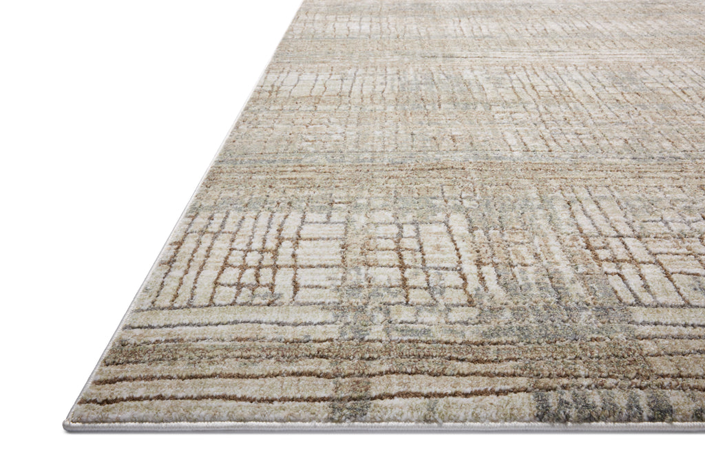 Loloi Wyatt Lagoon / Natural 2'-6" x 4'-0" Accent Rug Blue Accent Power-Loomed Polypropylene/Polyester