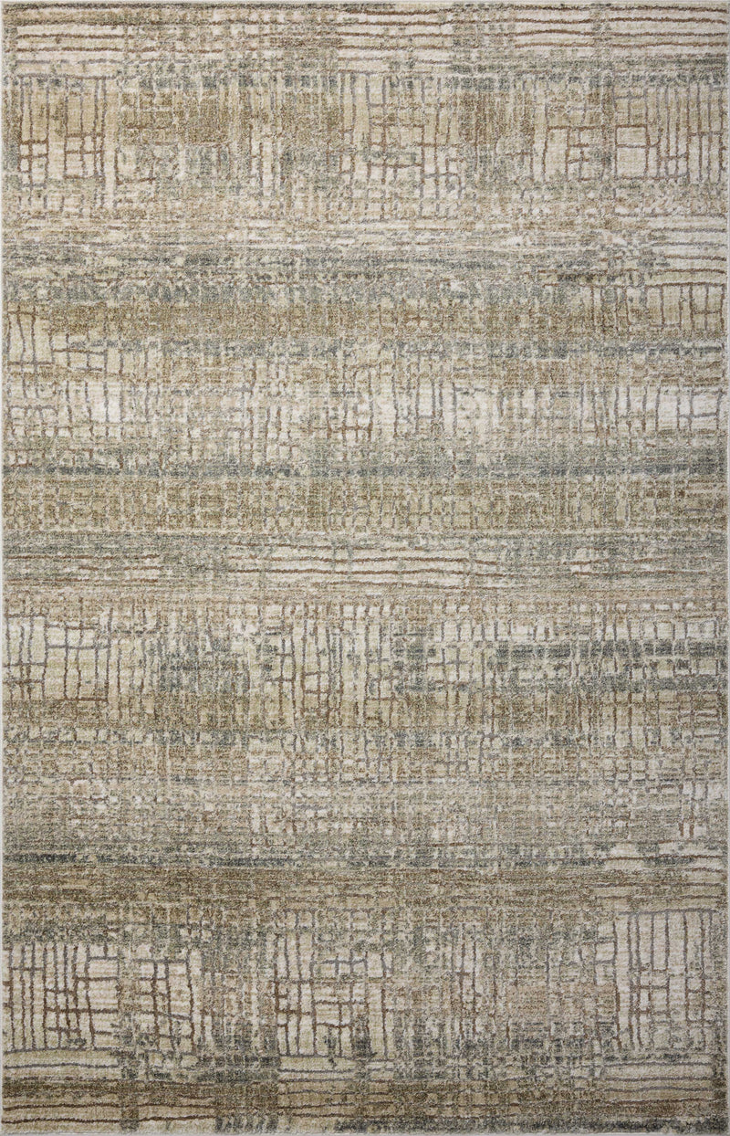 Loloi Wyatt Lagoon / Natural 2'-6" x 4'-0" Accent Rug Blue Accent Power-Loomed Polypropylene/Polyester