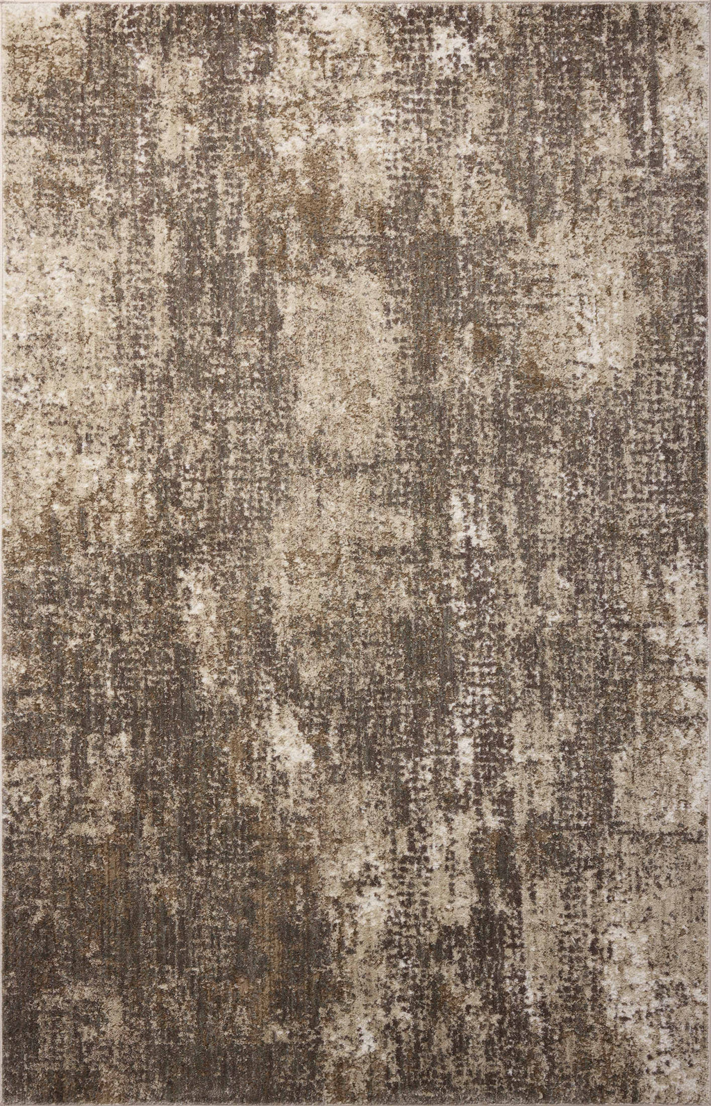 Loloi Wyatt Granite / Natural 2'-6" x 4'-0" Accent Rug Gray Accent Power-Loomed Polypropylene/Polyester