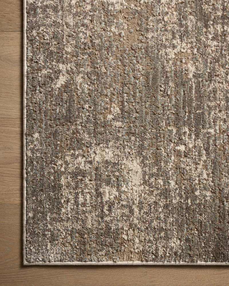 Loloi Wyatt Granite / Natural 2'-6" x 4'-0" Accent Rug Gray Accent Power-Loomed Polypropylene/Polyester