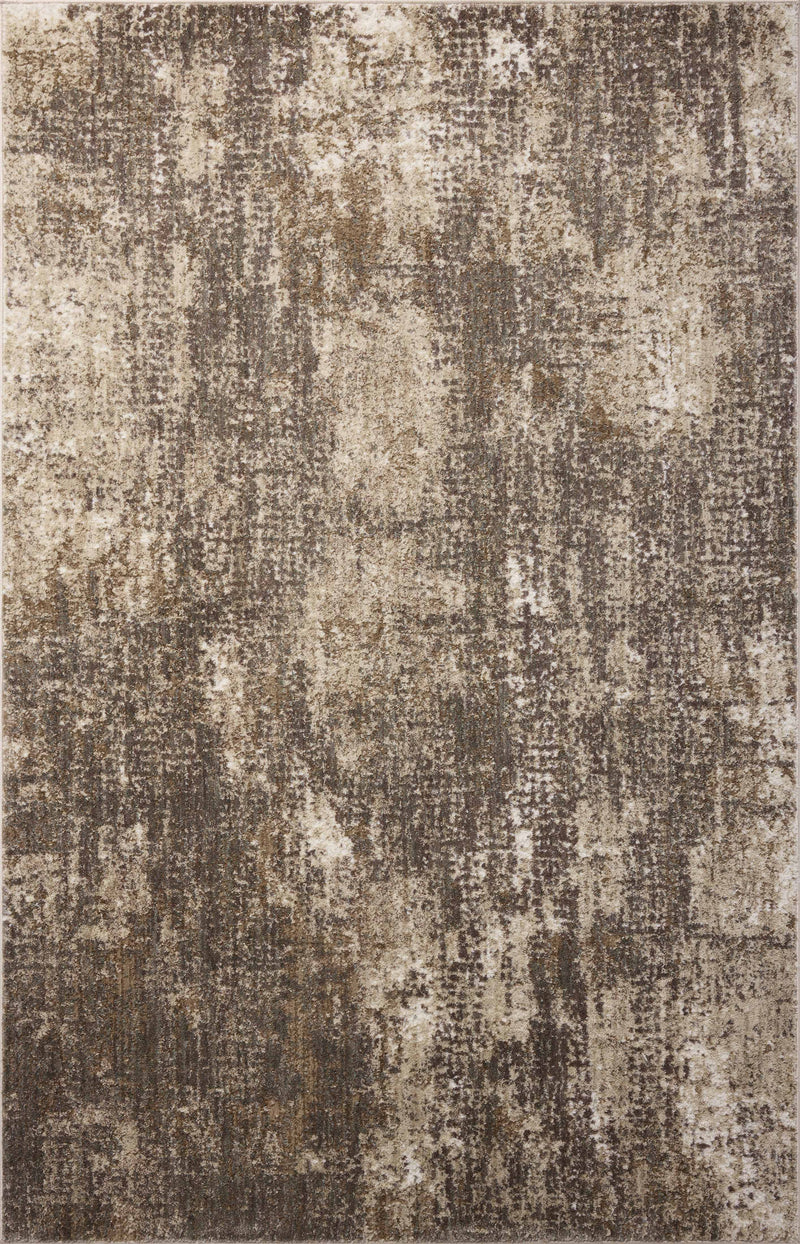 Loloi Wyatt Granite / Natural 2'-6" x 4'-0" Accent Rug Gray Accent Power-Loomed Polypropylene/Polyester