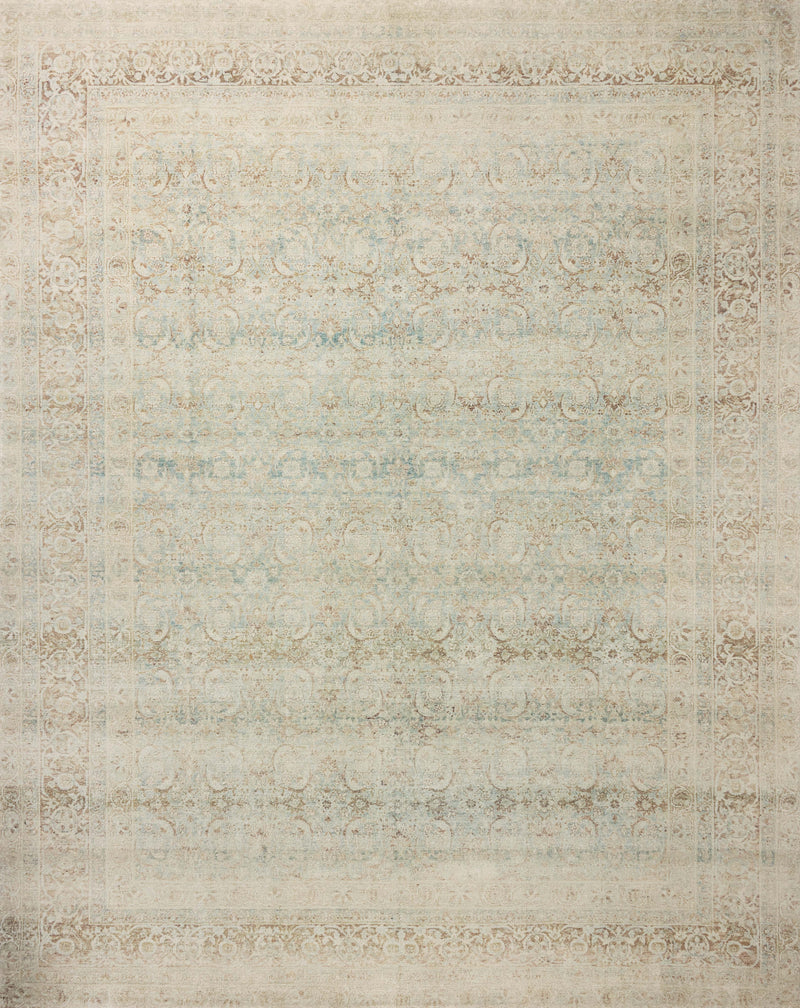 Magnolia Home by Joanna Gaines x Loloi Wimberly Rug in Sky / Copper Blue Accent Hand-Tufted Polyester