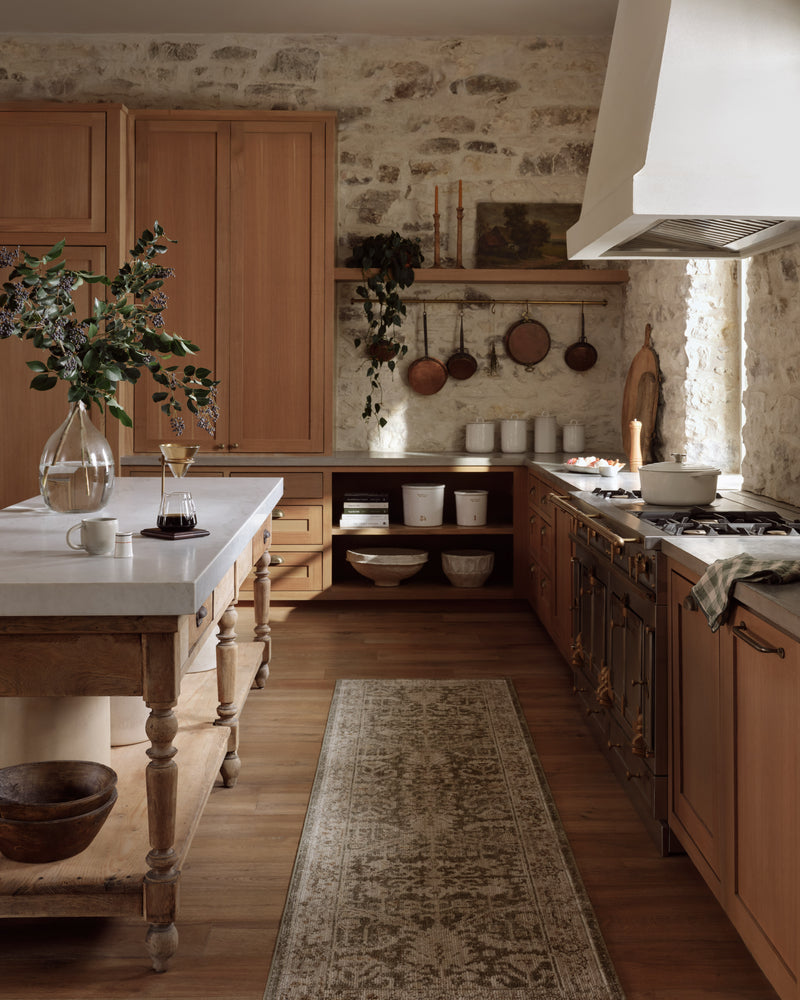 Magnolia Home by Joanna Gaines x Loloi Wimberly Rug in Bark / Ivory Beige Accent Hand-Tufted Polyester