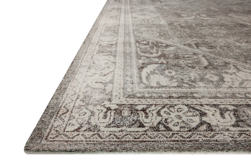 Magnolia Home by Joanna Gaines x Loloi Wimberly Rug in Ink / Bone Gray Accent Hand-Tufted Polyester