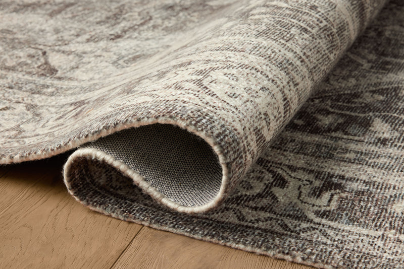 Magnolia Home by Joanna Gaines x Loloi Wimberly Rug in Ink / Bone Gray Accent Hand-Tufted Polyester