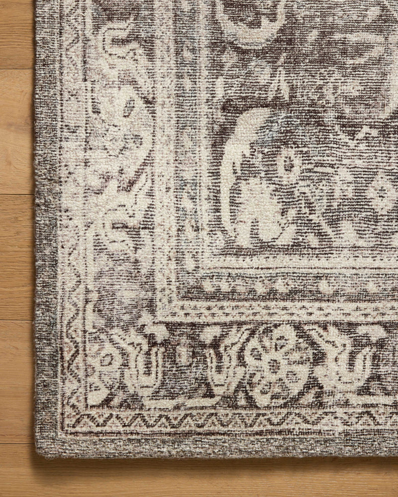 Magnolia Home by Joanna Gaines x Loloi Wimberly Rug in Ink / Bone Gray Accent Hand-Tufted Polyester