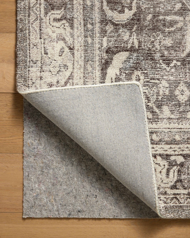 Magnolia Home by Joanna Gaines x Loloi Wimberly Rug in Ink / Bone Gray Accent Hand-Tufted Polyester