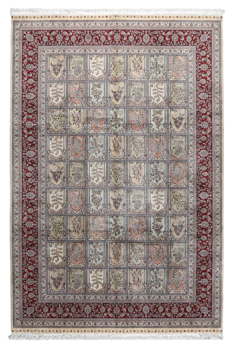 Persian Style Silk Rug 6'2''x9'3''