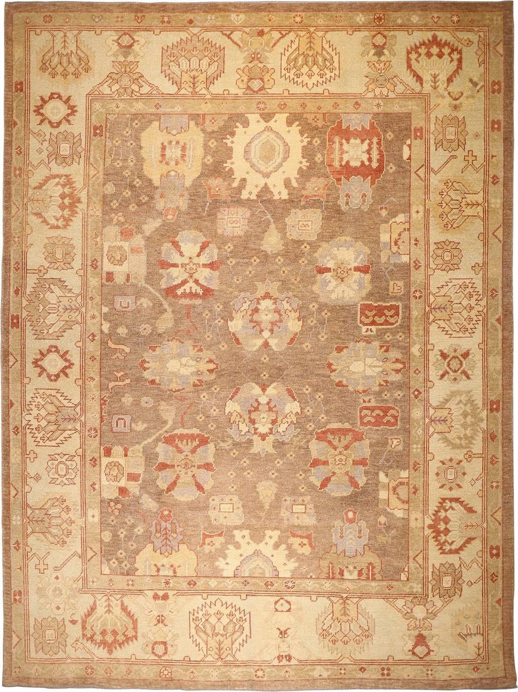 Ushak Wool Rug 8'7''x11'7''