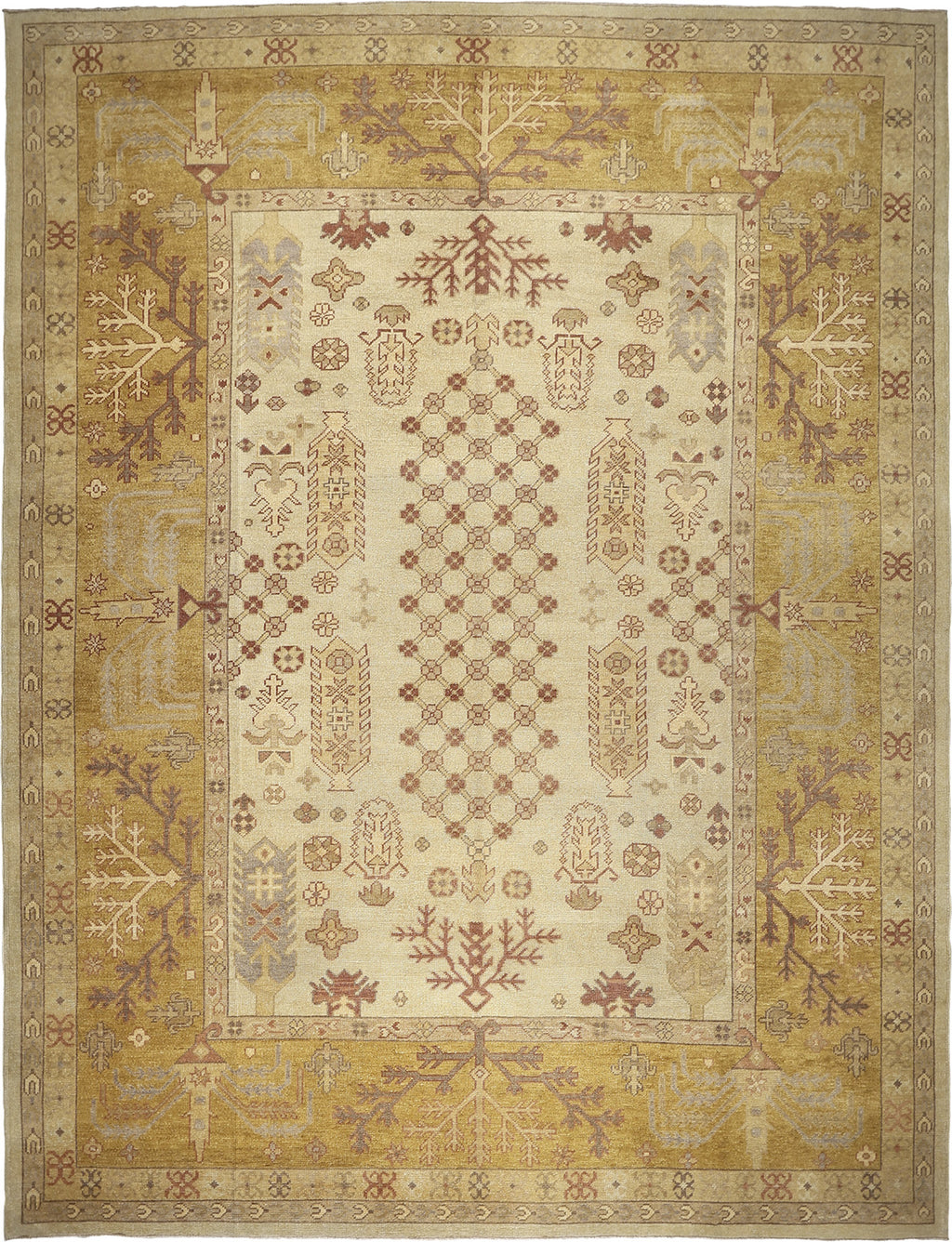 Ushak Wool Rug 10'0''x13'0''