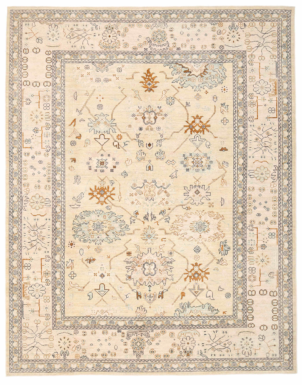 Oushak Wool Rug 9'9''x12'4''