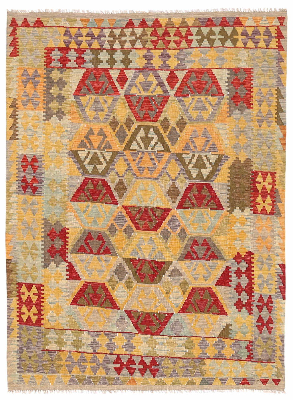 Nur Kilim Wool Rug 4'8''x6'6''