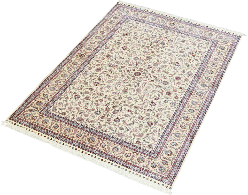 Seda Collection Pure Silk Hand-Knotted Rug 6'1''x9'1''