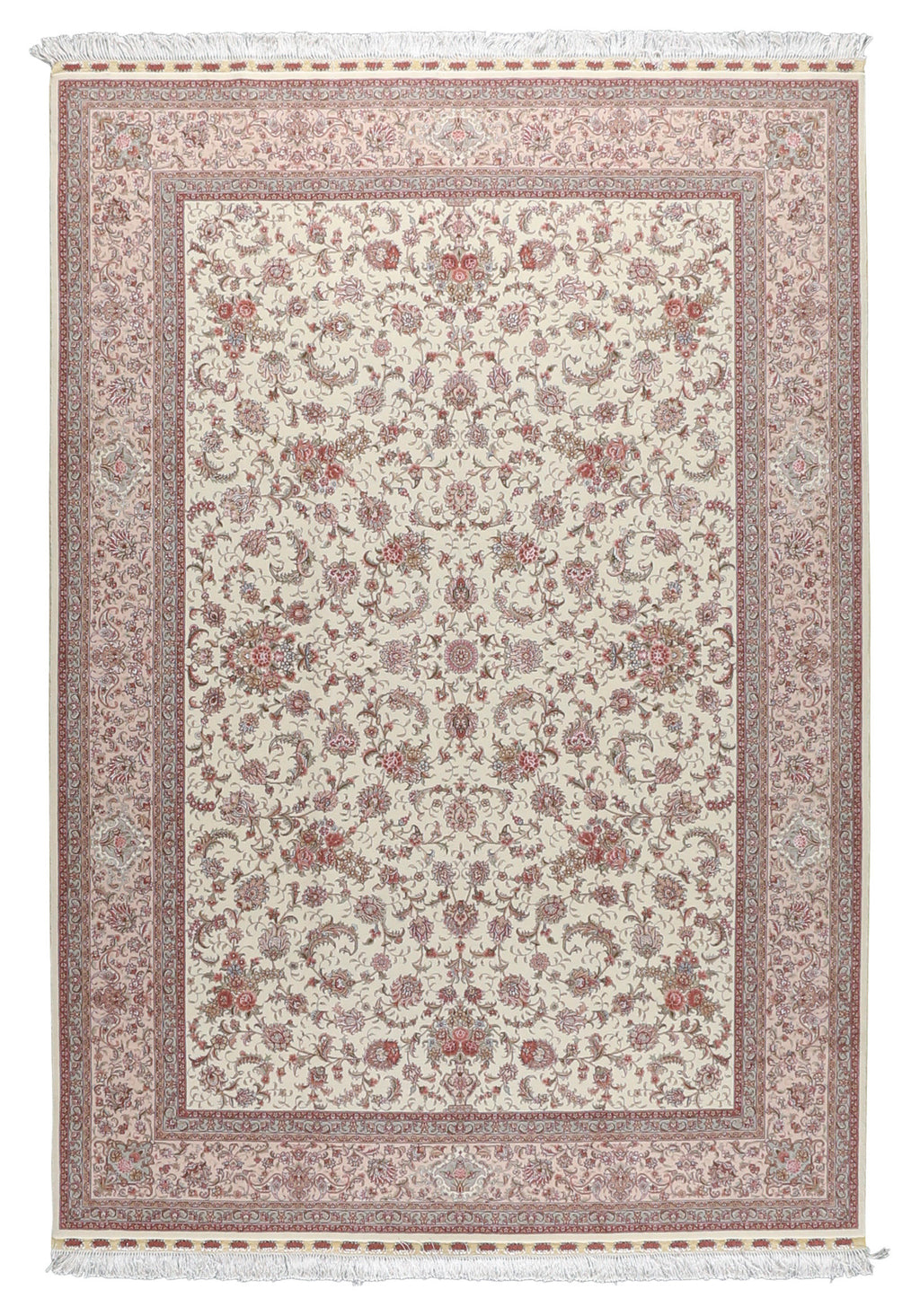 Persian Style Wool/Silk Rug 6'1''x9'1''