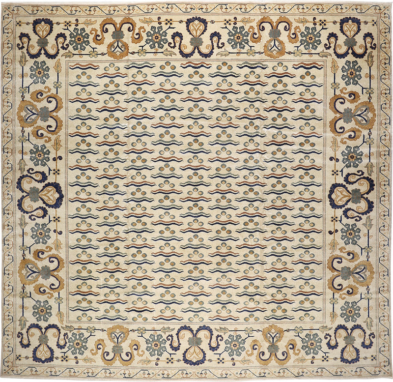 Ottoman Wool Rug 10'8''x11'1''