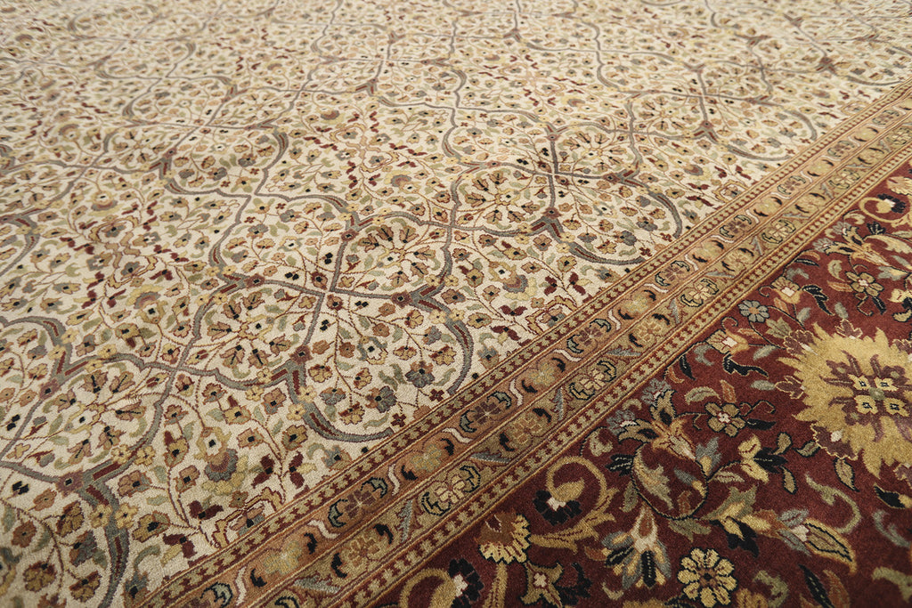 Farahan Collection Rug in Ivory/Rust 12'-4" x 14'-8"
