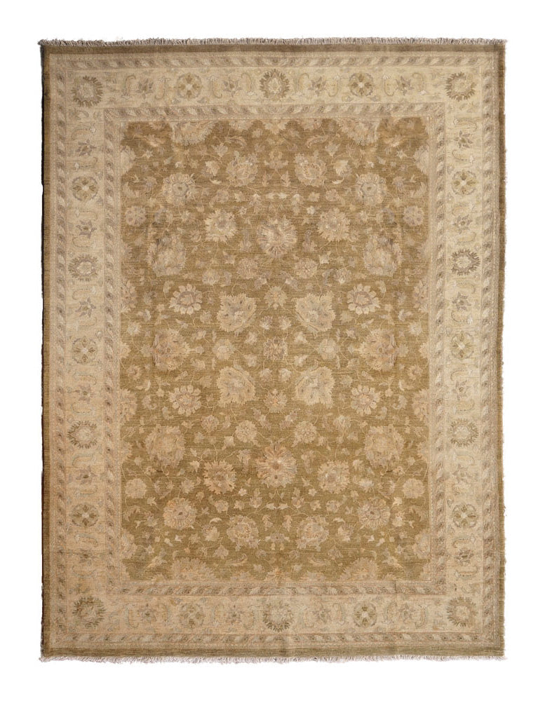 Persian Kashan Hand-Knotted Wool Rug 7'3''x10'10''
