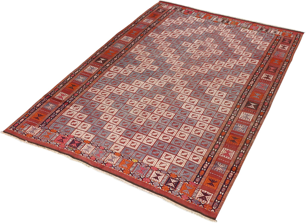 Vintage Kilim Wool Rug 6'0''x8'6''