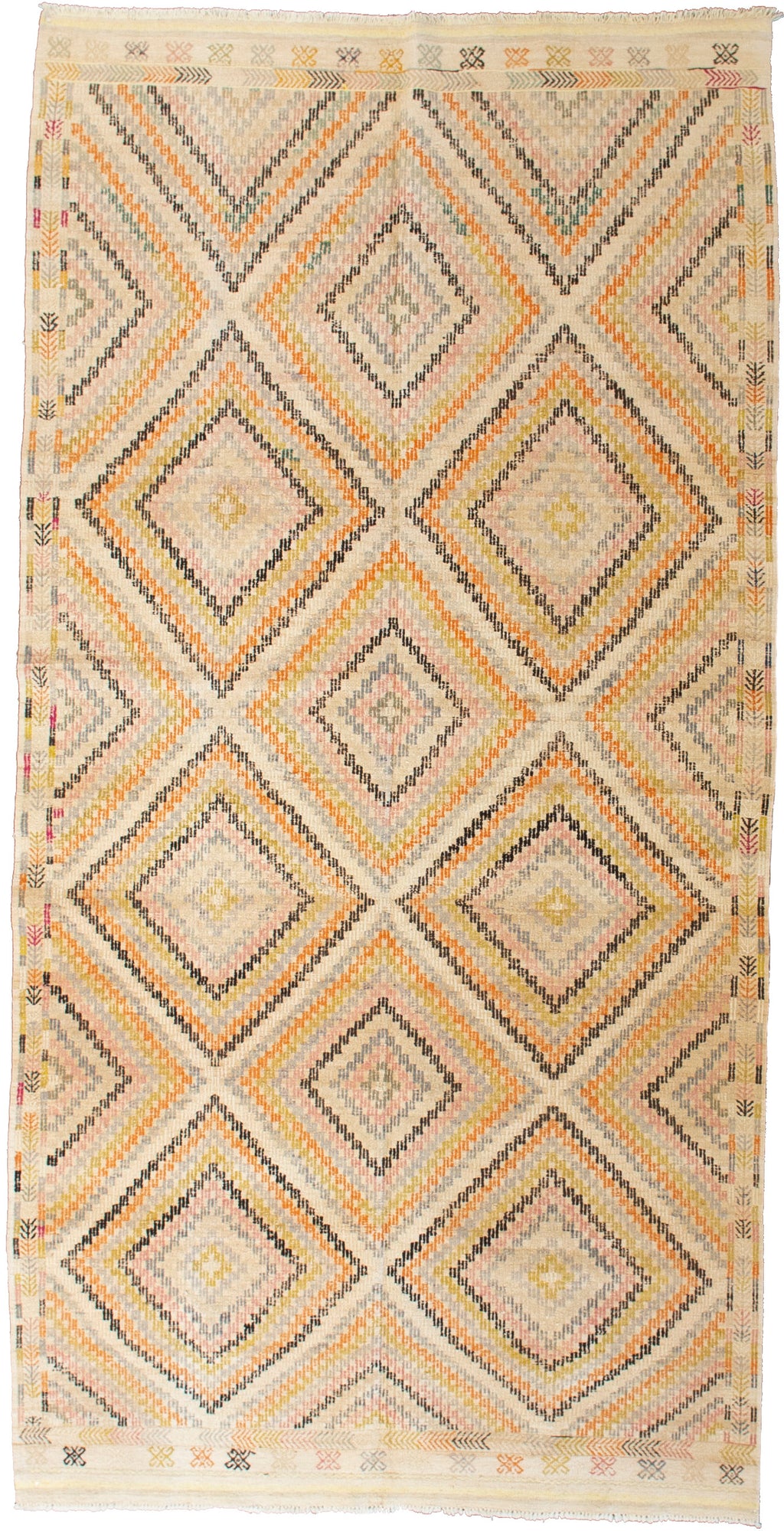 Vintage Kilim Wool Rug 5'6''x10'10''
