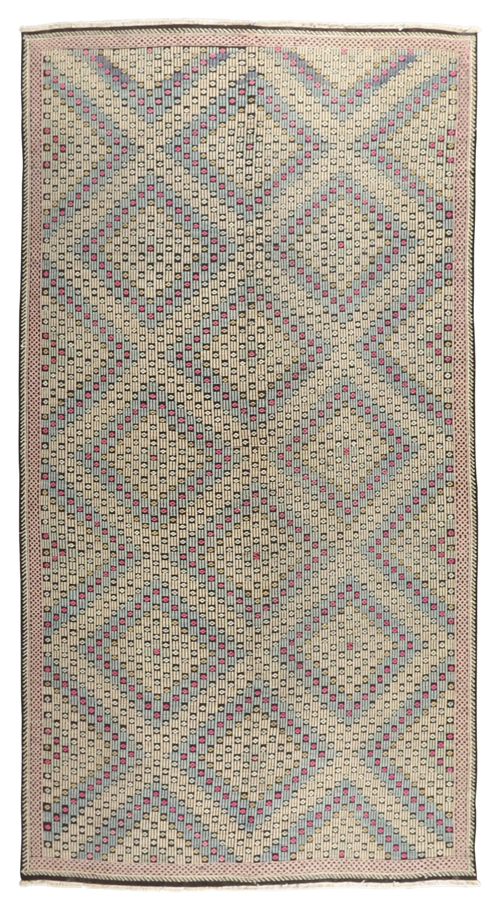 Vintage Kilim Wool Rug 5'7''x10'7''